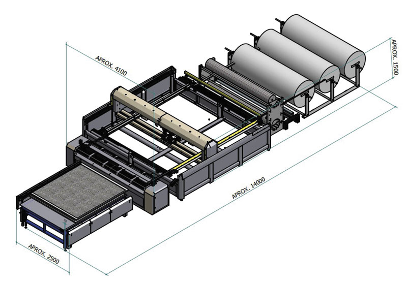 Acolchadora Industrial para Costura en Contínuo y sobre Marcos | Un Cabezal - Imagen 4